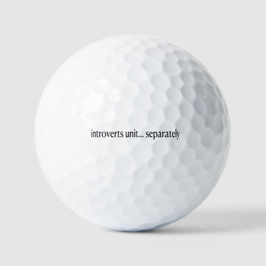 "Introvertiert getrennt" Golfball (Vorderseite)
