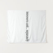 "Introvertiert getrennt" Wandteppich (Vorderseite (Horizontal))