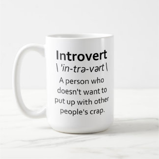 Introvertiert Kaffeetasse