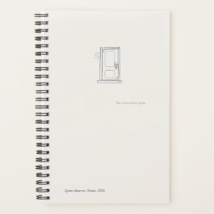 Introvertiert Stille Einsamkeit Minimal Line Art P Planer