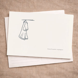Introvertiert Stille Einsamkeit Minimalist Line Ar Feiertagspostkarte