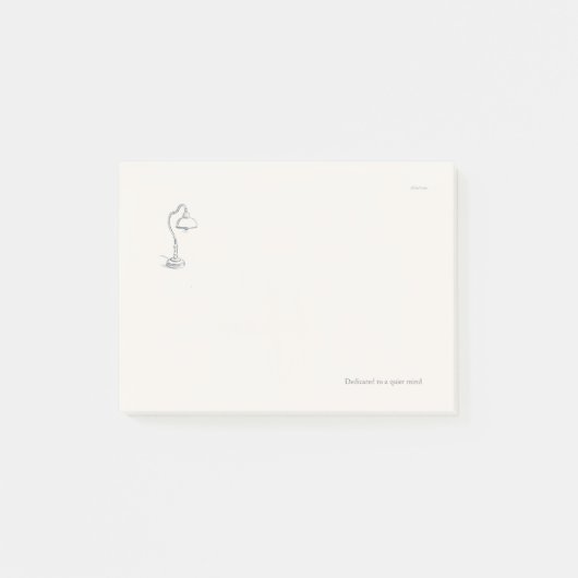 Introvertiert Stille Einsamkeit Minimalist Post-it Klebezettel (Vorderseite)