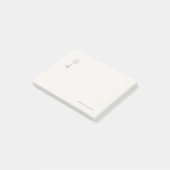 Introvertiert Stille Einsamkeit Minimalist Post-it Klebezettel (angewinkelt)