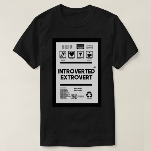 introvertiert T-Shirt (Design vorne)