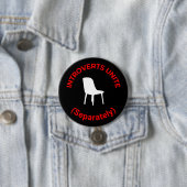 Introvertiert Unite (separat) - Funny Round Button (Beispiel)