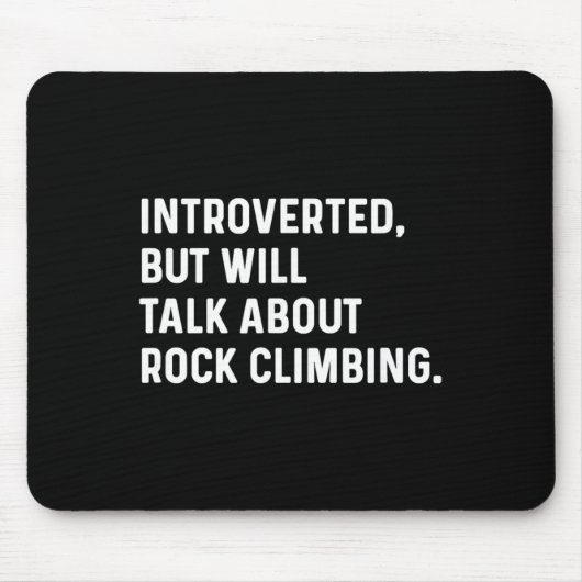 Introvertiert, wird aber über Boulder sprechen Kle Mousepad (Vorne)