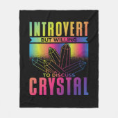 Introvertierte, aber willens, über Kristallbildung Fleecedecke (Vorderseite)