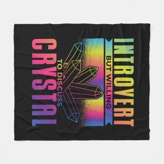 Introvertierte, aber willens, über Kristallbildung Fleecedecke (Vorderseite (Horizontal))