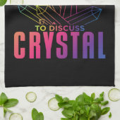 Introvertierte, aber willens, über Kristallbildung Geschirrtuch (Gefaltet)