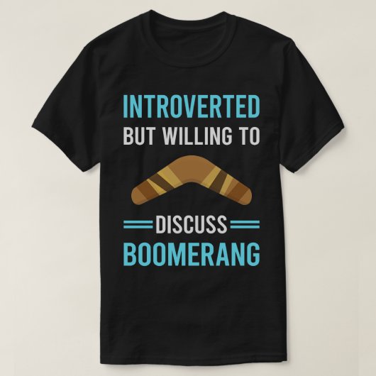 Introvertierte Boomerang T-Shirt (Design vorne)