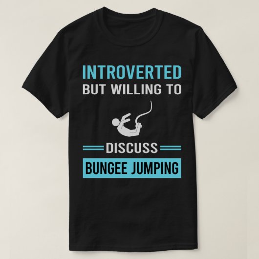 Introvertierte Bungee Jumping Jumper T-Shirt (Design vorne)