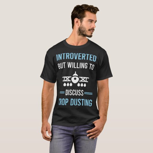 Introvertierte Crop Duster T-Shirt (Vorne ganz)