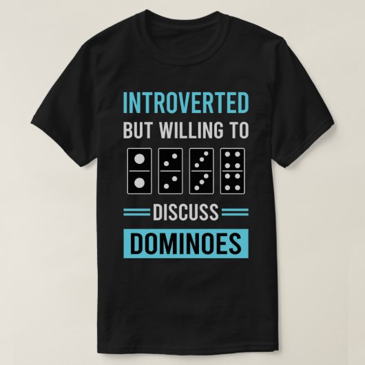 Introvertierte Dominoes T-Shirt (Design vorne)