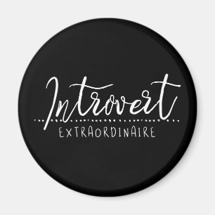 Introvertierte Extraordinäre Typografie Magnet