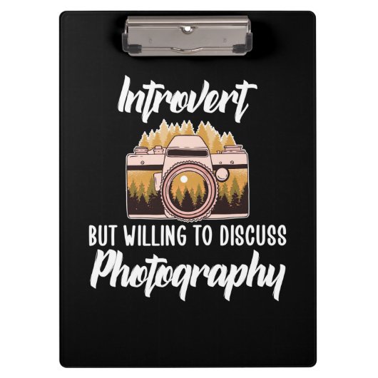 Introvertierte Fotografie Klemmbrett (Vorderseite)