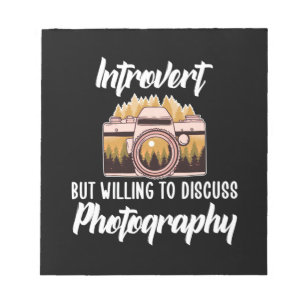 Introvertierte Fotografie Notizblock