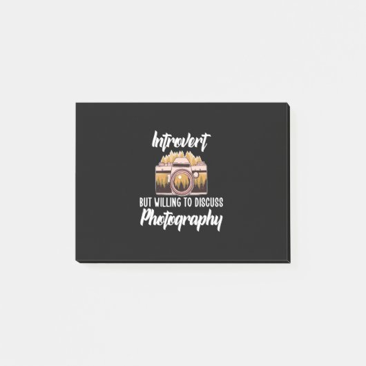 Introvertierte Fotografie Post-it Klebezettel (Vorderseite)