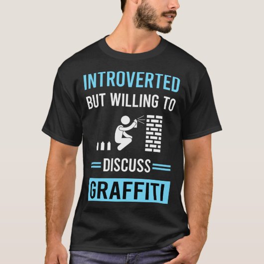 Introvertierte Graffiti T-Shirt (Vorderseite)