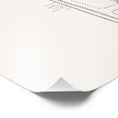 Introvertierte Grenz-Minimalist-Line-Art-Geschenk Fotodruck (Ecke)