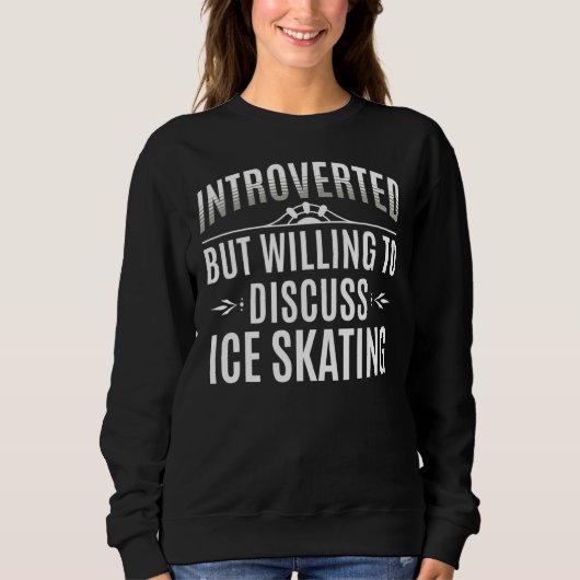 Introvertierte Ice Skaten Sweatshirt (Vorderseite)