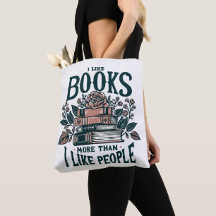 Introvertierte Ich mag Bücher Tasche