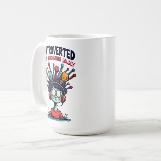 Introvertierte Innovator Quirky Creative Kaffeetasse (Vorderseite Links)