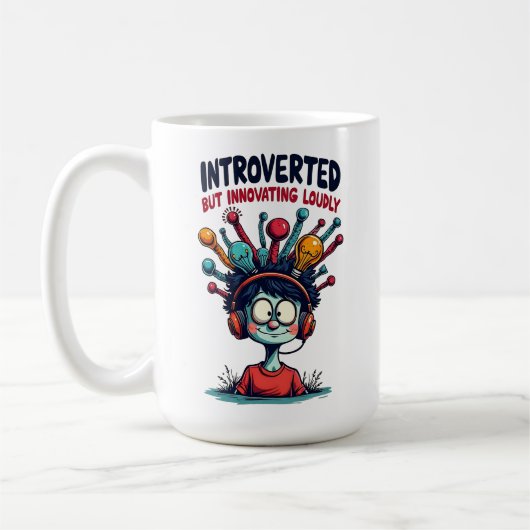 Introvertierte Innovator Quirky Creative Kaffeetasse (Links)