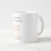 Introvertierte Katze Jumbo-Tasse (Vorderseite Rechts)