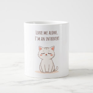 Introvertierte Katze Jumbo-Tasse