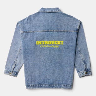 Introvertierte Liebe Jeansjacke