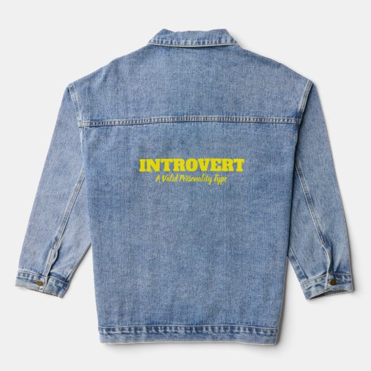 Introvertierte Liebe Jeansjacke (Rückseite)
