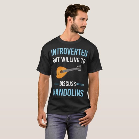Introvertierte Mandolin T-Shirt (Vorne ganz)