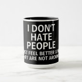 Introvertierte Menschen Funny Sprichwort Tasse (Zentrum)