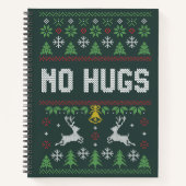 Introvertierte No Hugs Funny Ugly Weihnachtssüßer Notizblock (Vorderseite)