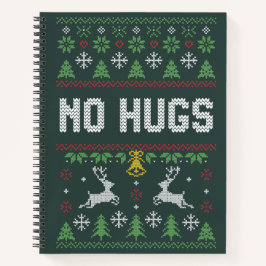 Introvertierte No Hugs Funny Ugly Weihnachtssüßer Notizblock