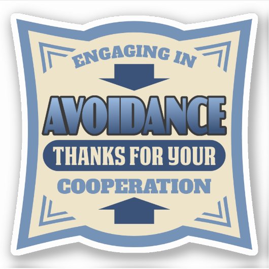 Introvertierte Persönlichkeit INTJ Anti-Social-Lon Aufkleber (Vorderseite)