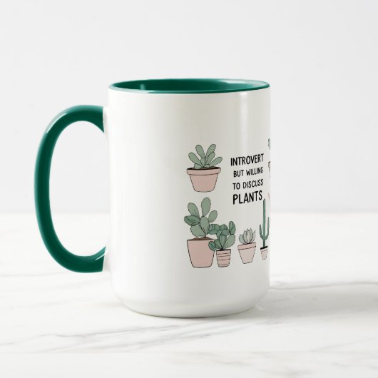 Introvertierte Pflanze Lover Tasse - Funny Gift fü (Links)