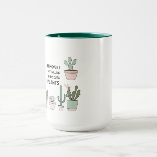 Introvertierte Pflanze Lover Tasse - Funny Gift fü (Zentrum)