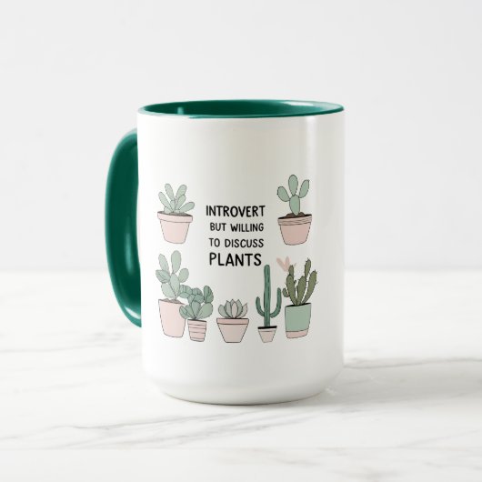 Introvertierte Pflanze Lover Tasse - Funny Gift fü (Vorderseite Links)