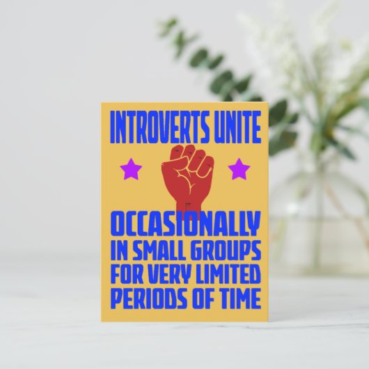 Introvertierte Postkarte (Stehend Vorderseite)