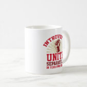 Introvertierte Postkarte vereint Kaffeetasse (VorderseiteRechts)