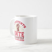 Introvertierte Postkarte vereint Kaffeetasse (Vorderseite Links)