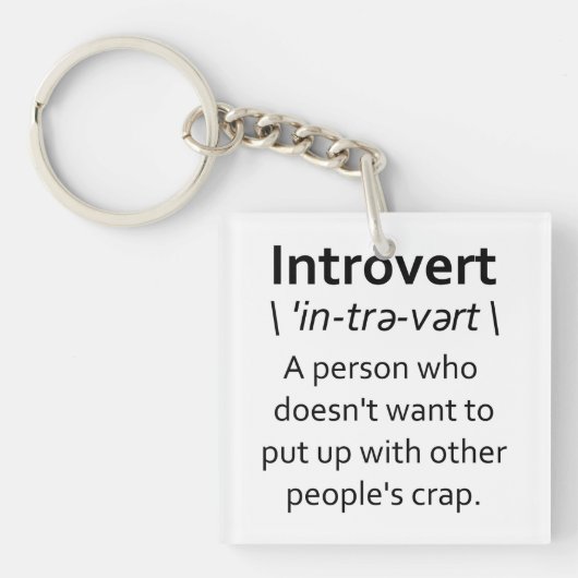 Introvertierte Schlüsselanhänger (Vorderseite)