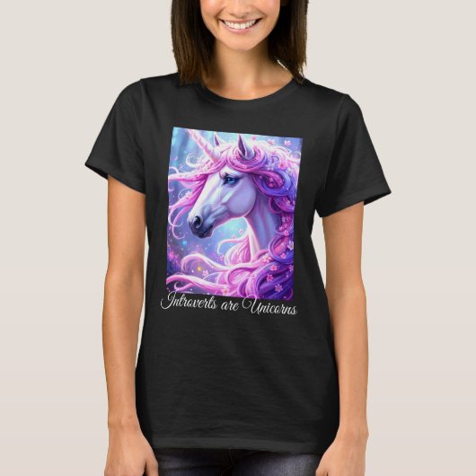 Introvertierte sind Einhörner T-Shirt (Vorderseite)