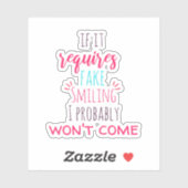 Introvertierte Spaß Aufkleber (Blatt)