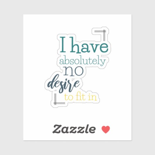 Introvertierte Spaß Aufkleber (Blatt)