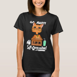Introvertierte Stubenkätzchen in einer Pappschacht T-Shirt
