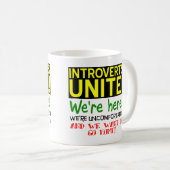 Introvertierte: Verbundene lustige Mug oder Reisem Kaffeetasse (VorderseiteRechts)