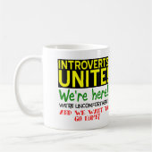 Introvertierte: Verbundene lustige Mug oder Reisem Kaffeetasse (Links)