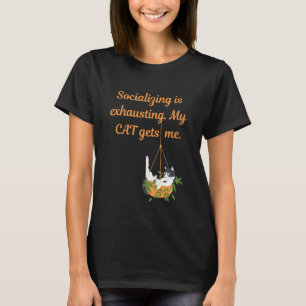 Introvertierte vereinen sich separat Katzenliebhab T-Shirt
